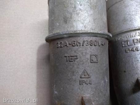 Wtyczka siłowa 380 V 400 V prl aluminiowa 32A 4 pinowa nowa