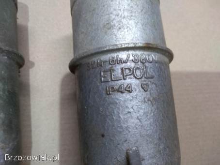 Wtyczka siłowa 380 V 400 V prl aluminiowa 32A 4 pinowa nowa