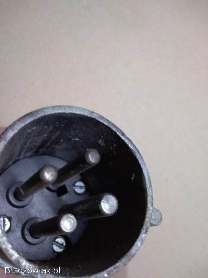 Wtyczka siłowa 380 V 400 V prl aluminiowa 32A 4 pinowa nowa