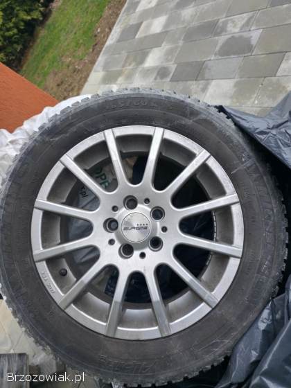 Zestaw 4 koła aluminiowe z oponami zimowe,  185/60/15