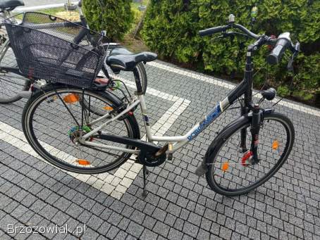 Rower miejski Rabeneick– solidny niemiecki,  z koszykiem – 650 zł