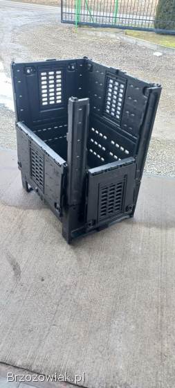 Skrzynie plastikowe składane 80x60x100
