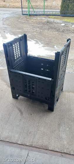 Skrzynie plastikowe składane 80x60x100