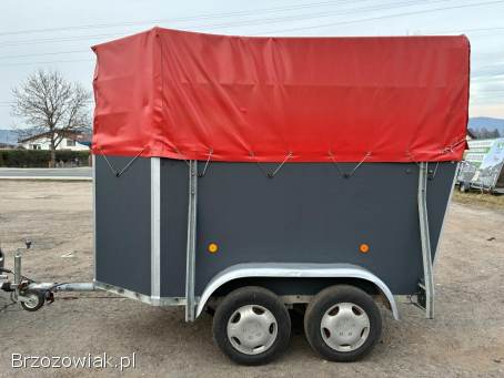 Przyczepa do przewozu zwierząt konna DMC1300kg