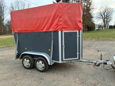 Przyczepa do przewozu zwierząt konna DMC1300kg