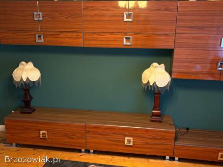 Meblościanka RTV komody jak nowa PRL retro