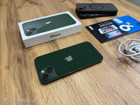 Okazja!  Iphone 13 Zielony!  Super Stan!  Gwarancja!  Kondycja Baterii 100!