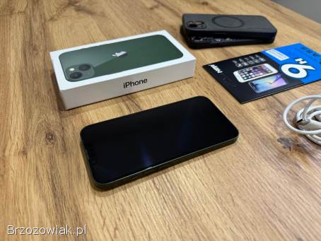 Okazja!  Iphone 13 Zielony!  Super Stan!  Gwarancja!  Kondycja Baterii 100!