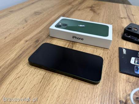 Okazja!  Iphone 13 Zielony!  Super Stan!  Gwarancja!  Kondycja Baterii 100!