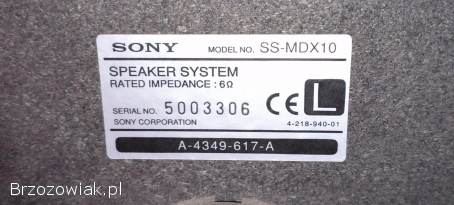 Kolumny Sony SS-MDX10 mocne i sprawne