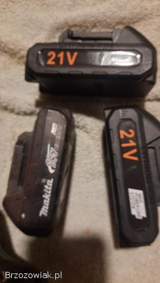 Szlifierka Makita plus 3 baterie (2 nowe)