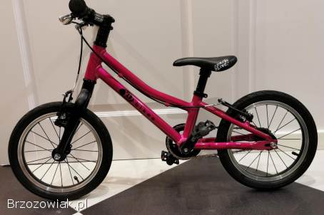 Lekki rower rowerek 5,  5 kg KUbikes 14 super do nauki kolor różowy