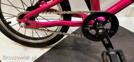 Lekki rower rowerek 5,  5 kg KUbikes 14 super do nauki kolor różowy
