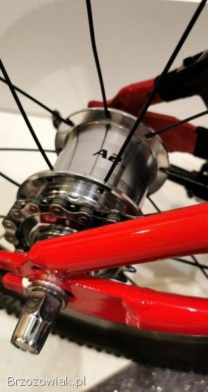 Lekki rower rowerek 6,  7 kg KUbikes 16L automat 2 biegi super do nauki -  czerwony