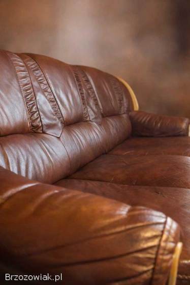 Skórzana sofa + 2 fotele