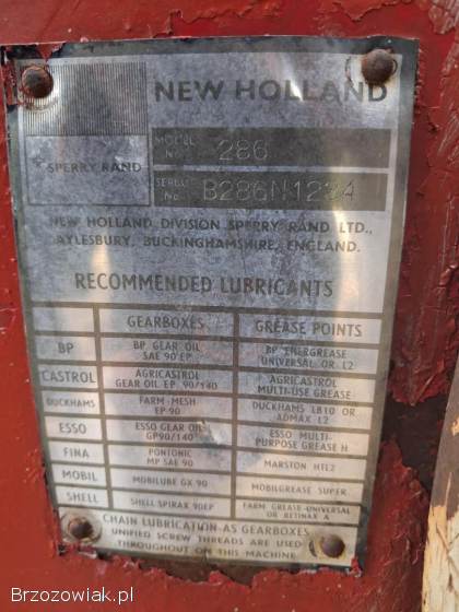 Prasa kostkującą new holland 286