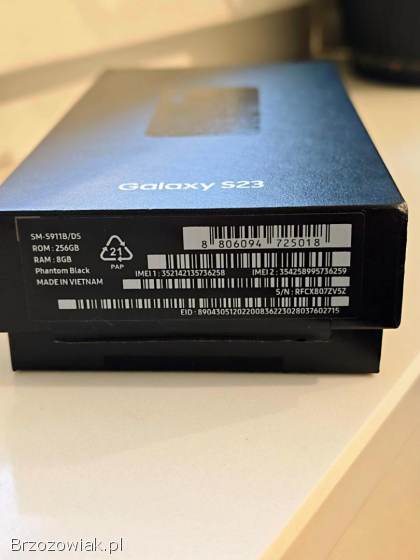 Samsung S23 8/256GB stan idealny (gwarancja 08.  2026)