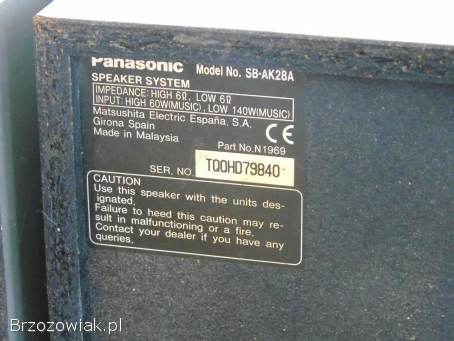 Kolumny Panasonic sb-AK28 sprawne 200 wat.  DOSTAWA.