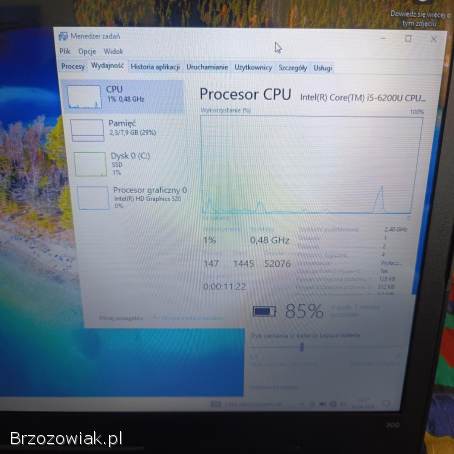 Laptop Lenovo i5 SSD 17.  3