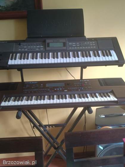 Kibordy Roland E-09 i E-600 zestaw