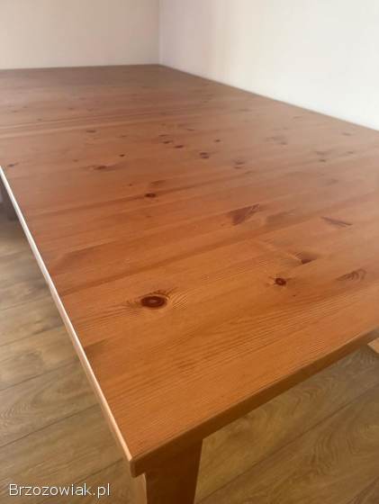 Stół rozkładany STORNAS Ikea,  sosna bejca patynowa + 6 krzeseł Rosentorp Ikea