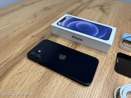 Okazja!  Iphone 12 -  Czarny!  256GB!  Super Stan!  Kondycja Baterii 91!