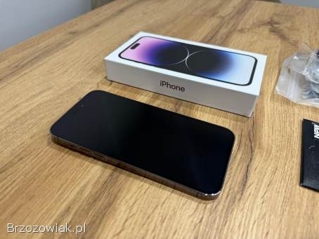 Okazja!  Iphone 14 Pro Max!  Deep Purple 256GB!  Bateria 100 Super stan!