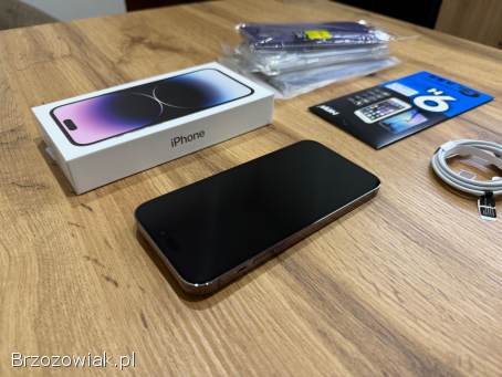 Okazja!  Iphone 14 Pro Max!  Deep Purple 256GB!  Bateria 100 Super stan!