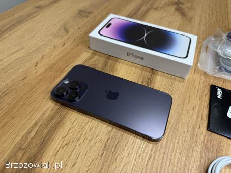 Okazja!  Iphone 14 Pro Max!  Deep Purple 256GB!  Bateria 100 Super stan!