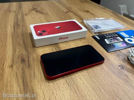 Okazja!  Iphone 13 Czerwony!  Gwarancja!  Kondycja Bat 100!  Super Stan!