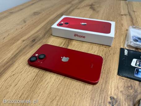 Okazja!  Iphone 13 Czerwony!  Gwarancja!  Kondycja Bat 100!  Super Stan!