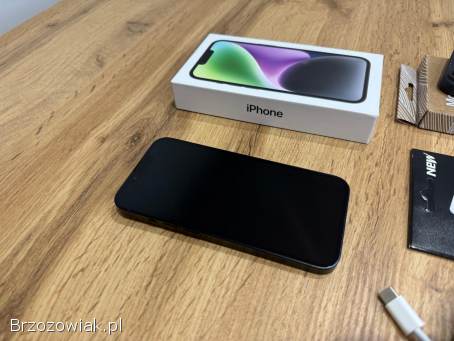 Okazja!  Iphone 14 -  Midnight!  Gwarancja!  Bateria 100!  Super Stan!