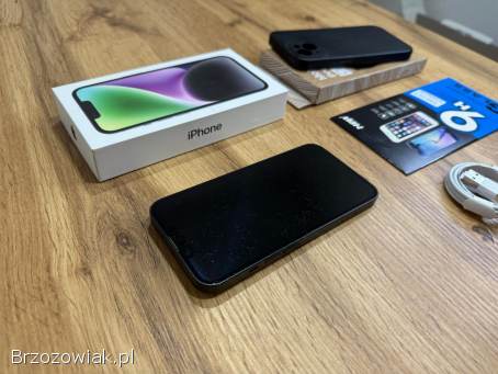 Okazja!  Iphone 14 -  Midnight!  256GB!  Gwarancja!  Bateria 100!  Polecam!