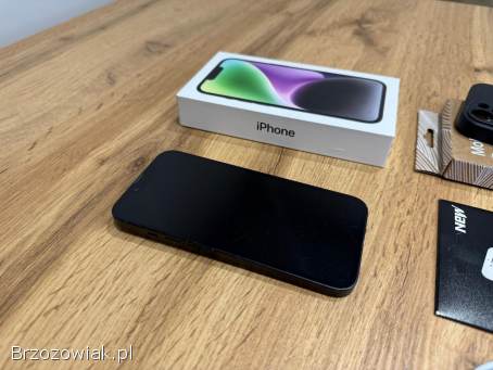 Okazja!  Iphone 14 -  Midnight!  256GB!  Gwarancja!  Bateria 100!  Polecam!