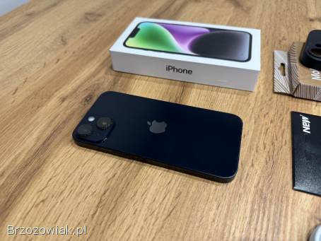 Okazja!  Iphone 14 -  Midnight!  256GB!  Gwarancja!  Bateria 100!  Polecam!
