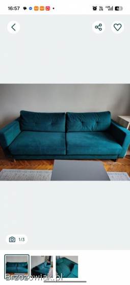 Sofa butelkowa zirleń
