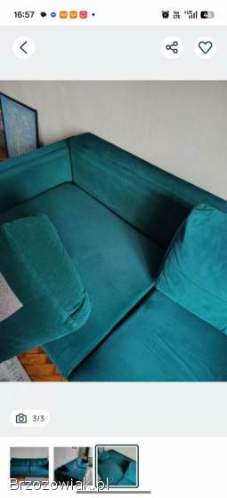 Sofa butelkowa zirleń