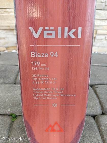 Narty Völkl Blaze Skitourowe + Pasy