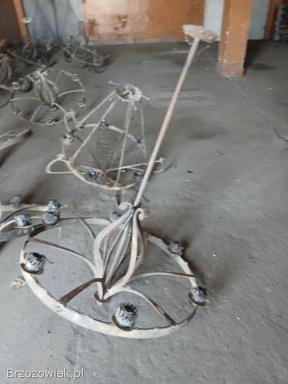 Żyrandole metalowe kute duże metaloplastyka