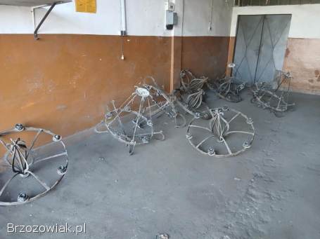 Żyrandole metalowe kute duże metaloplastyka