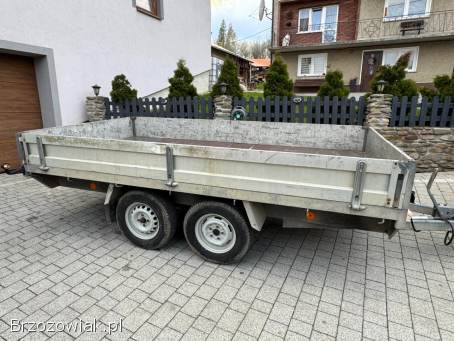 Przyczepa ciężarowa dwuosiowa DMC 2000 kg