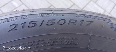 215/50r17 DUNLOP,  2 lub 4 opony 17 cali,  j,  nowe,  demo,