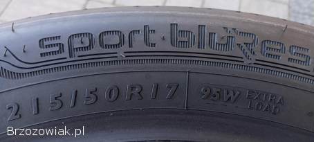 215/50r17 DUNLOP,  2 lub 4 opony 17 cali,  j,  nowe,  demo,