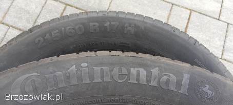 215/60r17 Continental,  4 opony 8mm,  DEMO,  stan idealny,  8mm