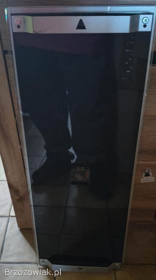 Duży zegar ścienny 80 cm x 30 cm Szklano aluminiowy