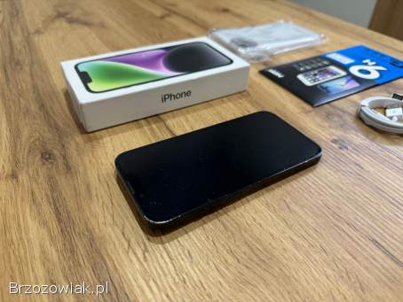 Okazja!  Iphone 14 -  Midnight!  Bateria 100!  Gwarancja!  Polecam!