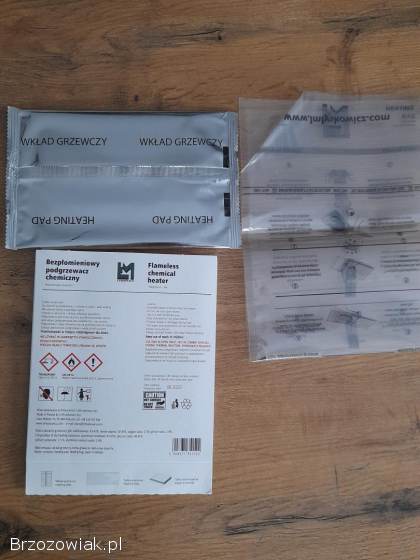 Bezpłomieniowy podgrzewacz chemiczny.