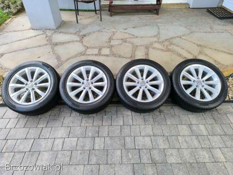 Alufelgi 17 5x112 opony 215/55R17 VW Audi Seat Skoda model London