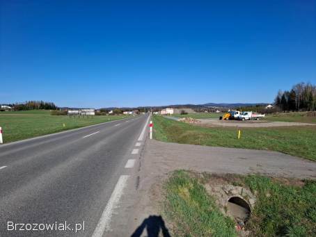 Gotowiec inwestycyjny przy DK28!  Działka Komercyjna 3544m kw.  z pozwoleniem i zj