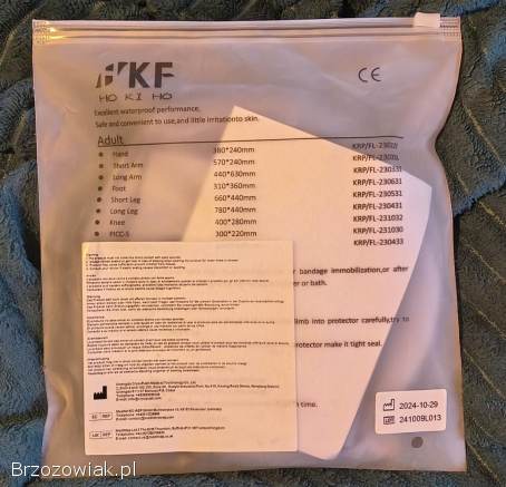 Wodoodporny pokrowiec na gips na całą nogę,  do prysznica,  ochraniacz na gips i